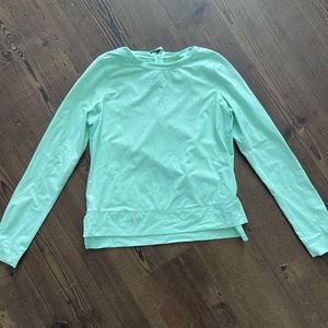 LULULEMON Departure Athletic Run Top Jacket Pullover Back Zipper Mint